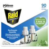 RAID ESSENTIALS Recharges pour diffuseur électrique anti-moustiques à base de plantes