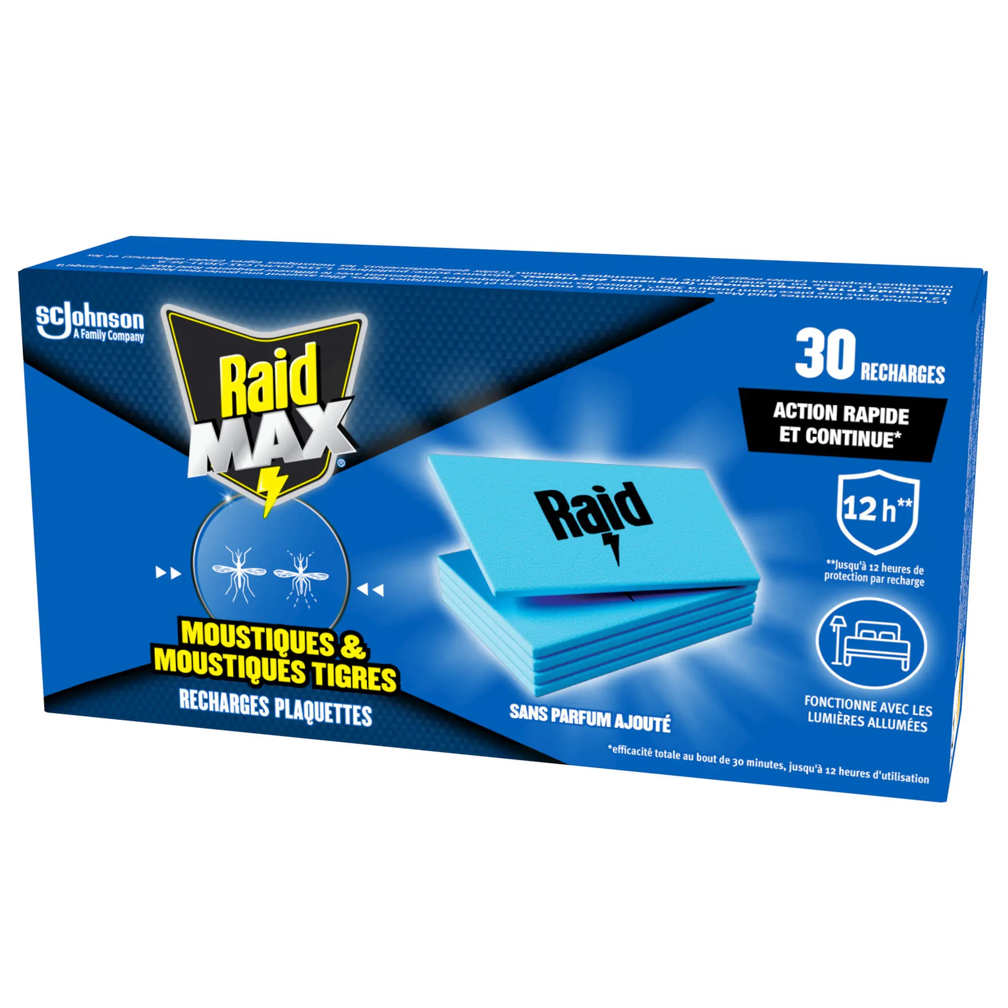 RAID Max Recharge palquettes moustiques et moustiques tigres