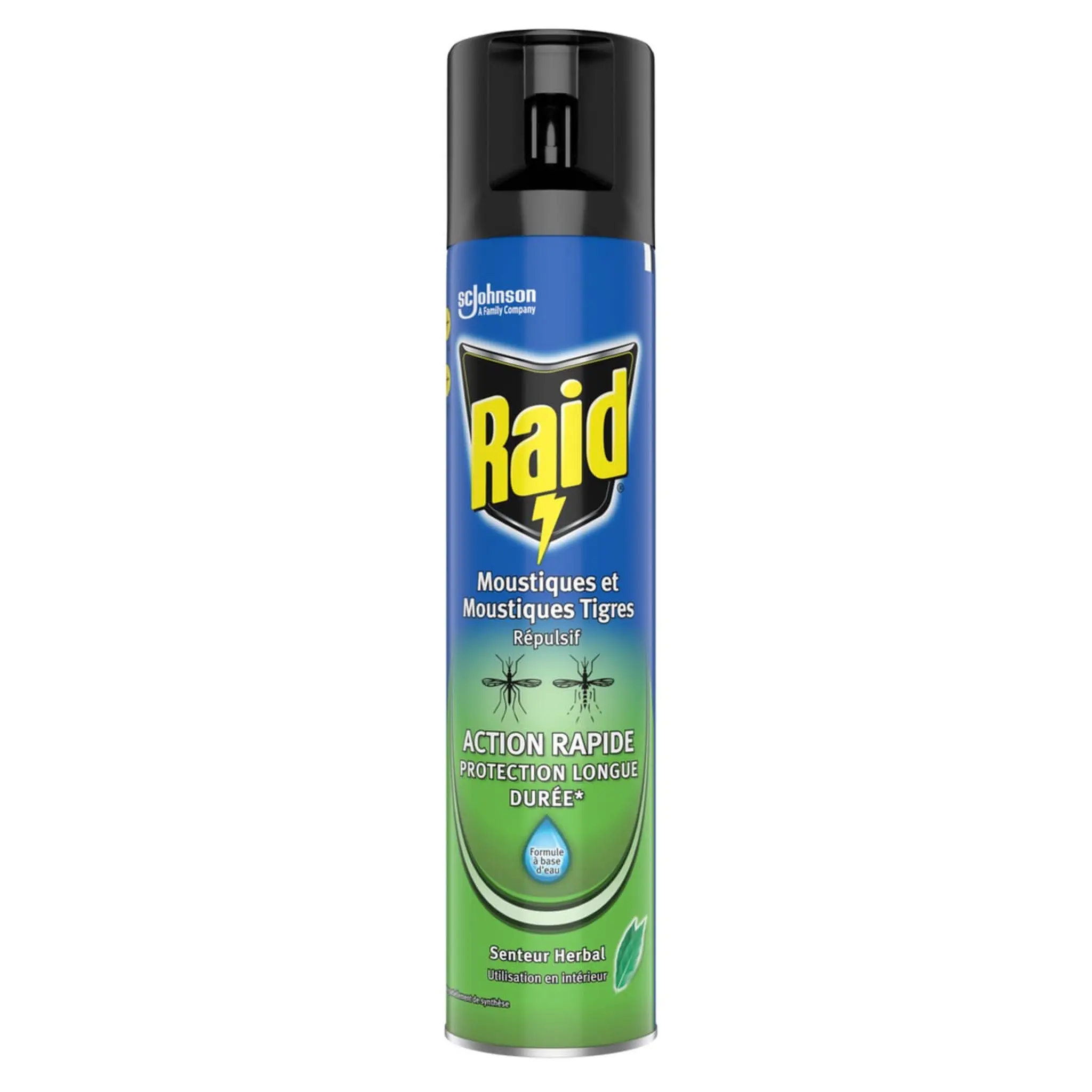 RAID Répulsif anti-moustiques en aérosol senteur herbal