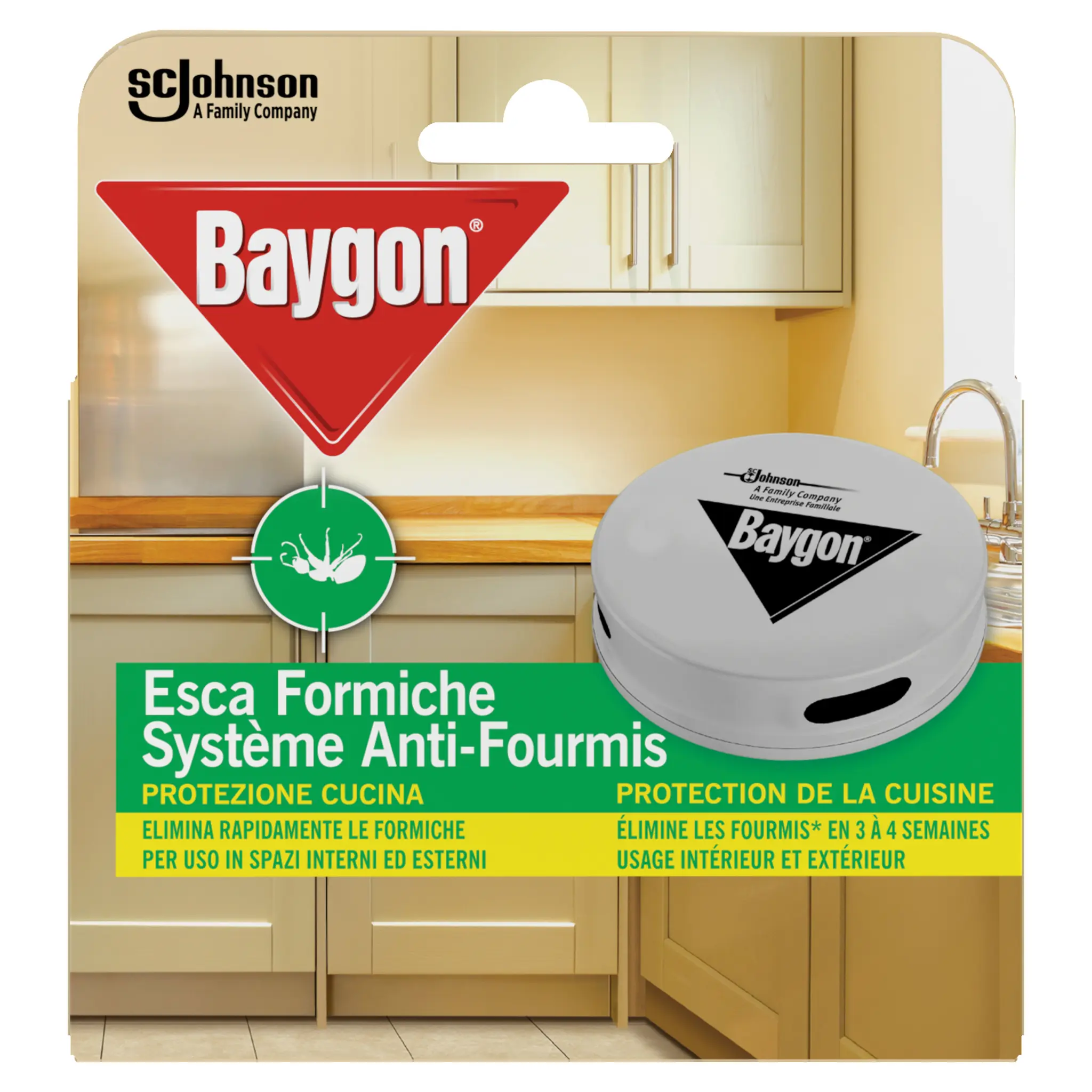 BAYGON Piège anti-fourmis intérieur et extérieur