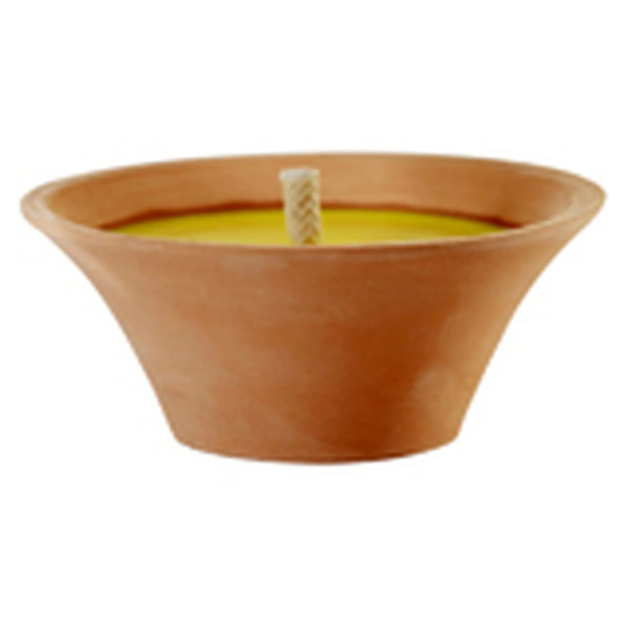 DEVINEAU Bougie vasque en terre cuite citronnelle