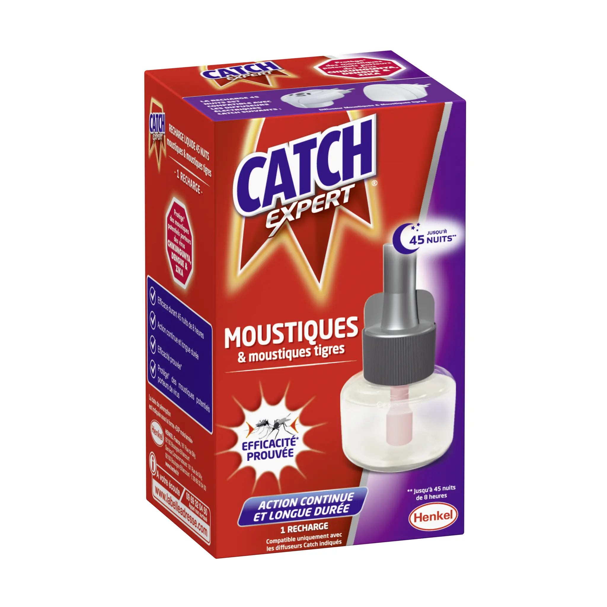 CATCH Expert recharge liquide pour diffuseur électrique anti-moustiques