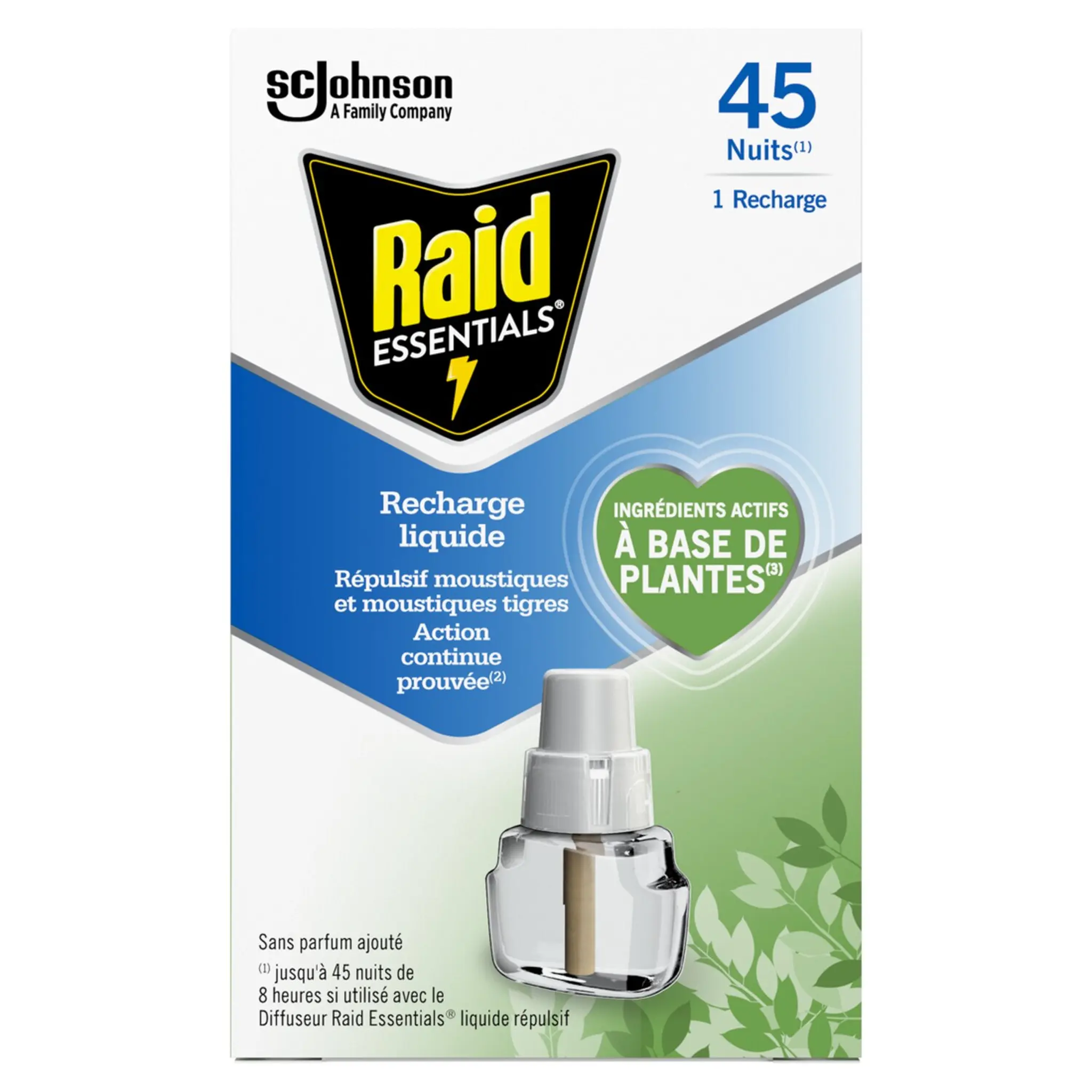 RAID Essentials recharge liquide répulsif anti-moustiques