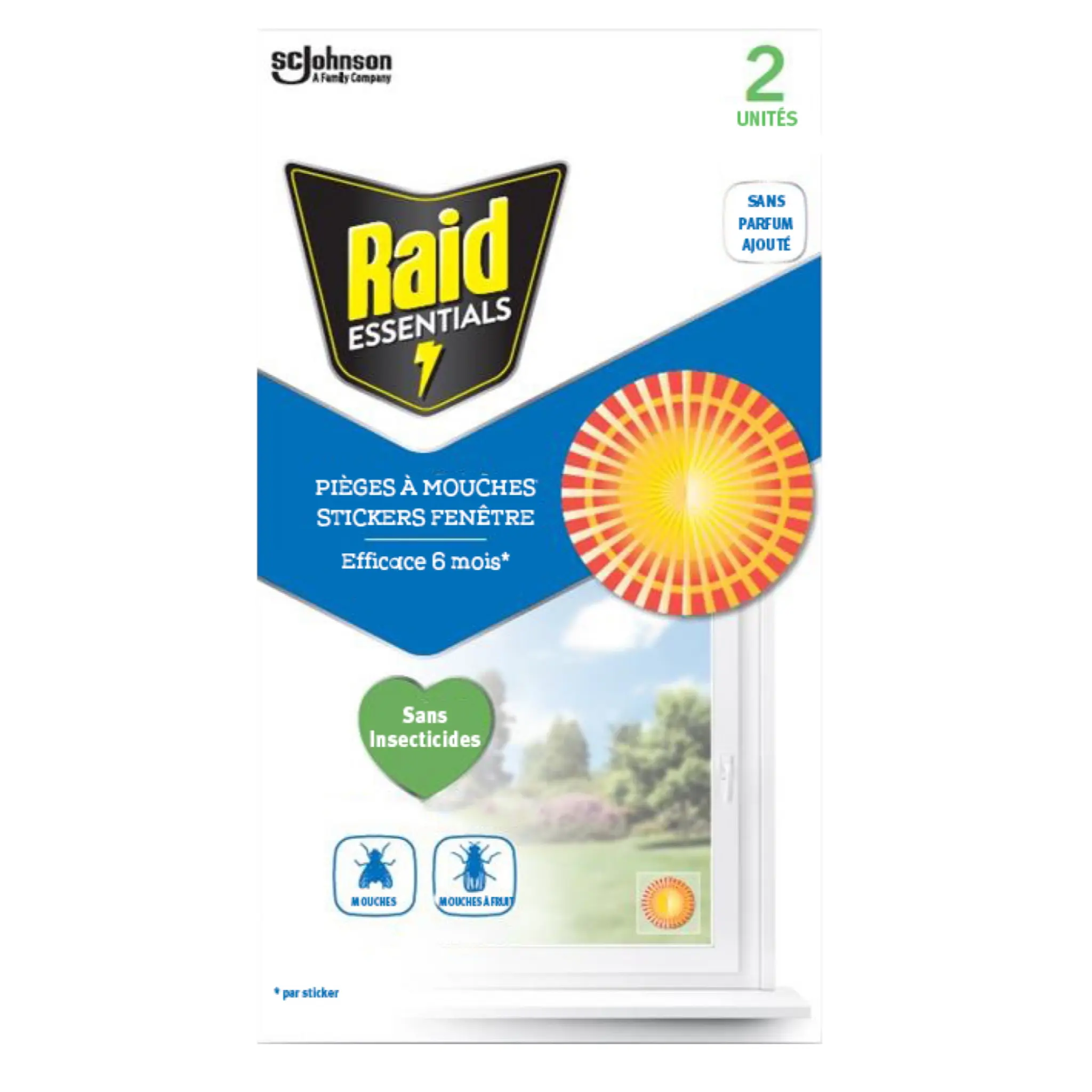 RAID Pièges à mouches stickers fenêtre