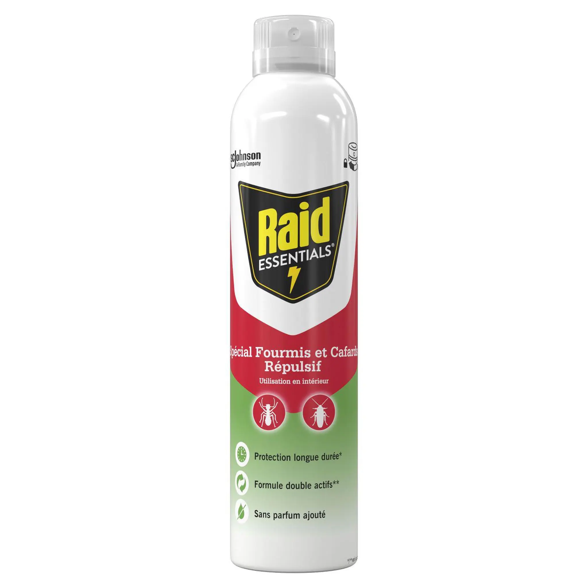 RAID Aérosol répulsif anti-fourmis et cafards sans parfum