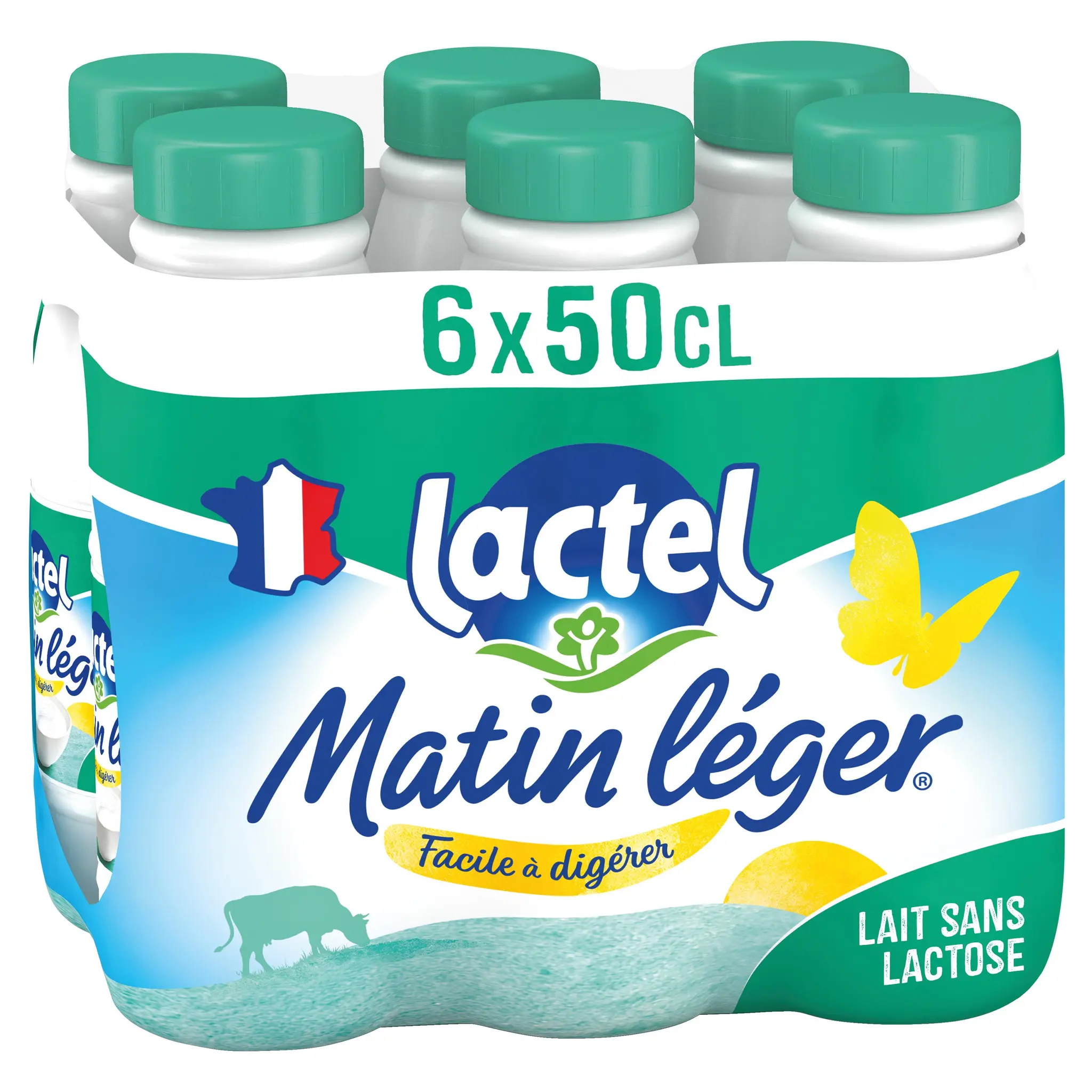 LACTEL Matin léger Lait écrémé facile à digérer sans lactose