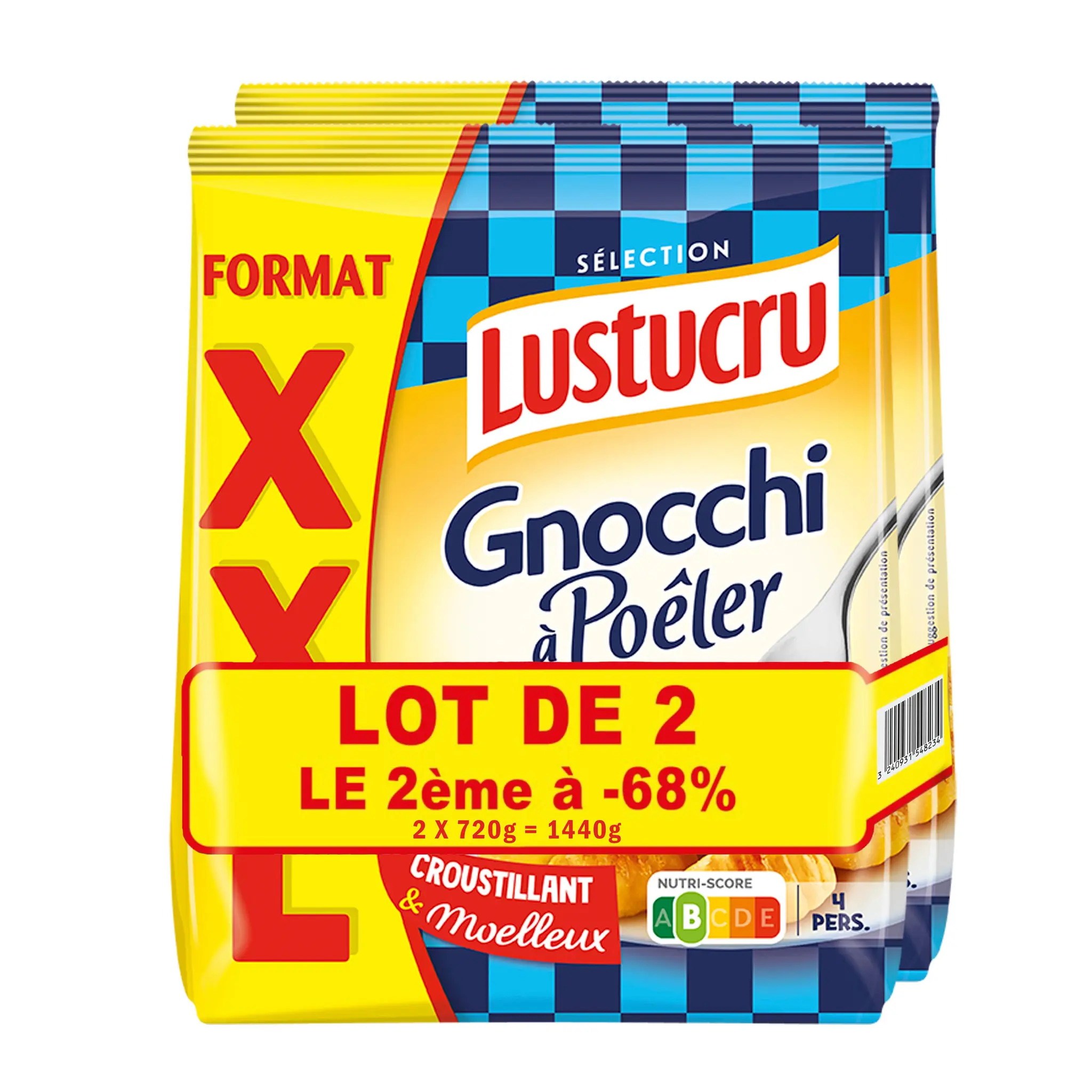 LUSTUCRU Gnocchi à poêler
