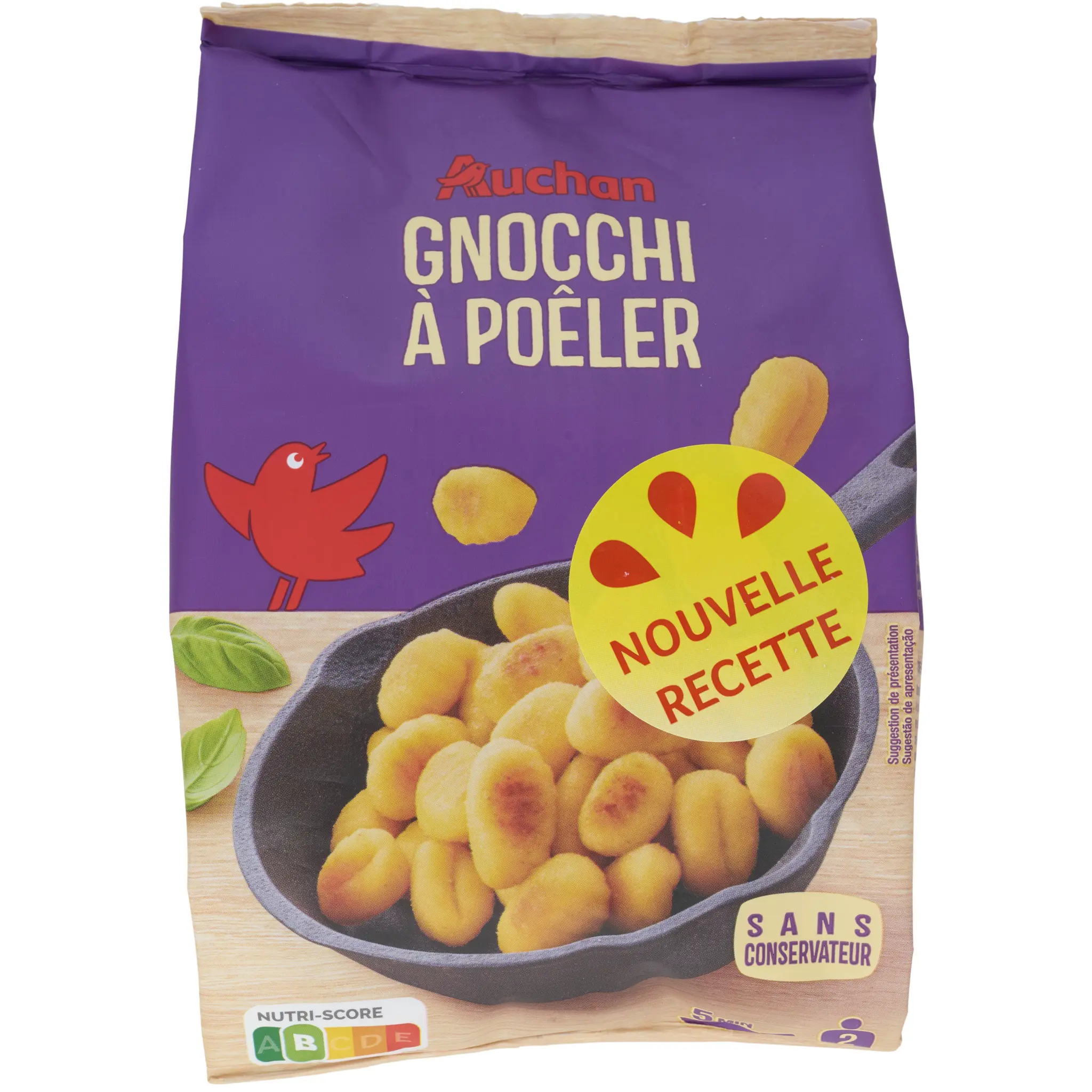 AUCHAN Gnocchi à poêler
