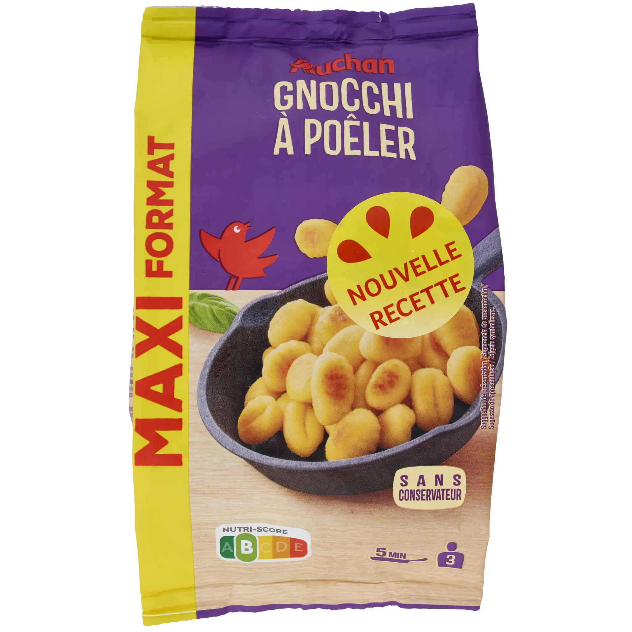 AUCHAN Gnocchi à poêler