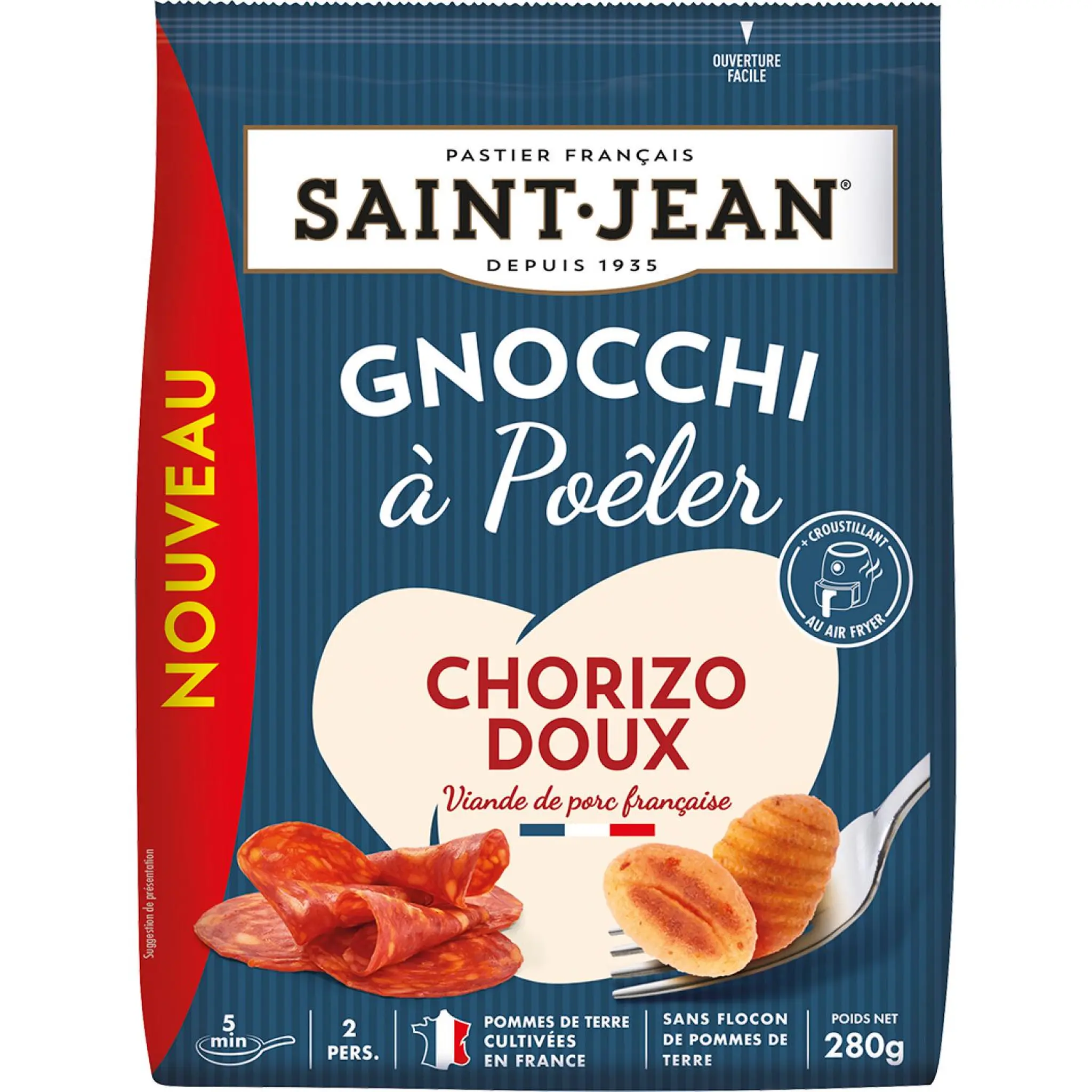 SAINT JEAN Gnocchi à poêler au chorizo doux