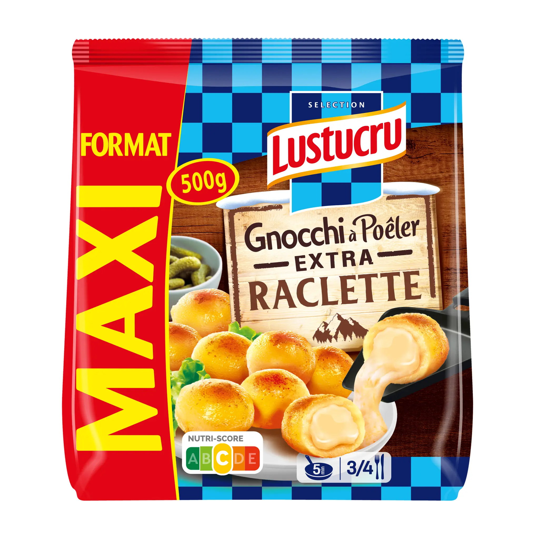 LUSTUCRU Gnocchi à poêler extra raclette