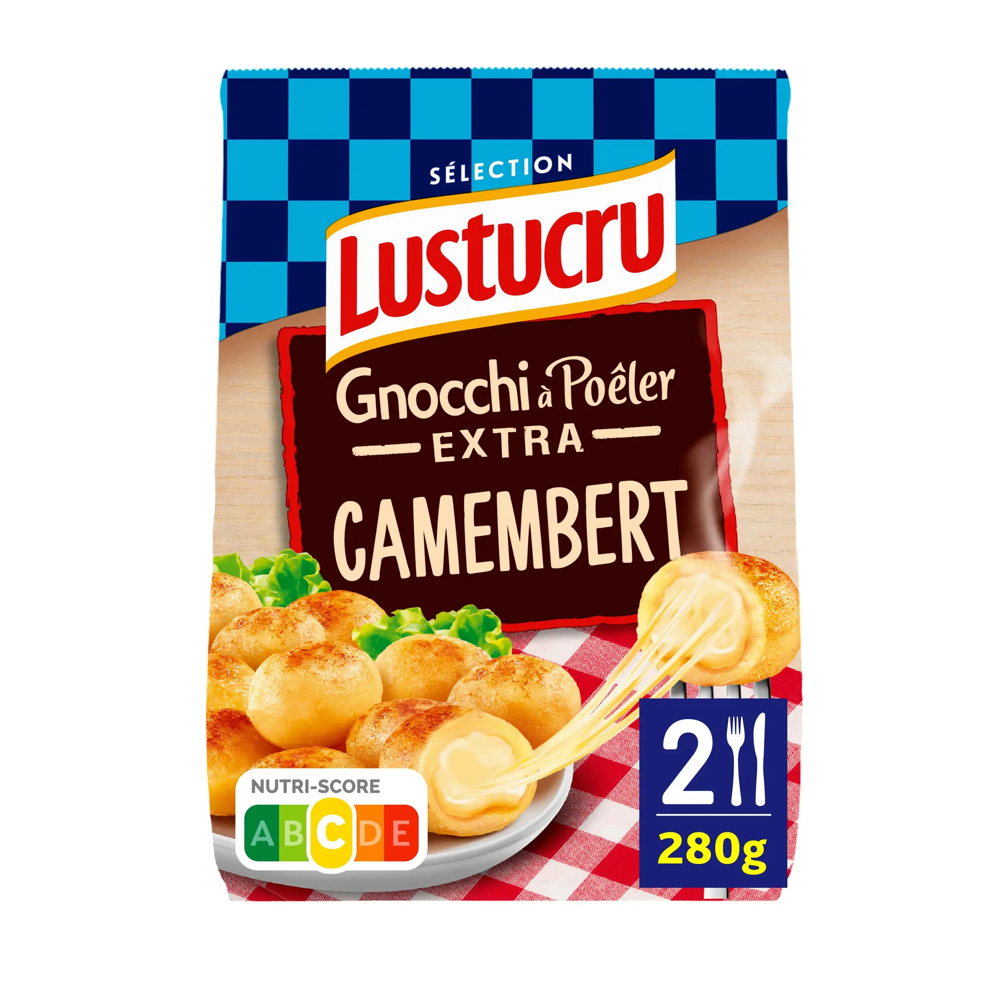 LUSTUCRU SELECTION Gnocchi à poêler extra au camembert