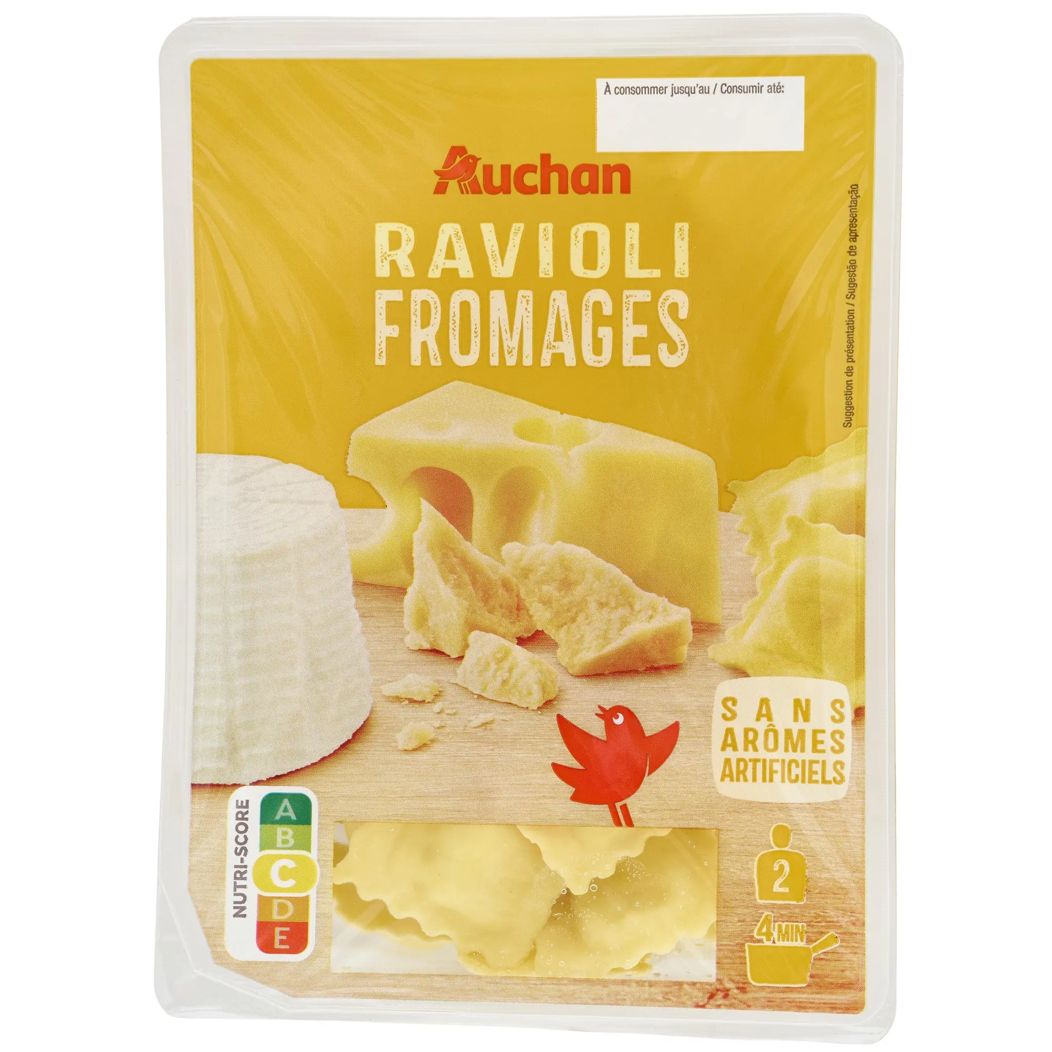 AUCHAN Ravioli aux fromages