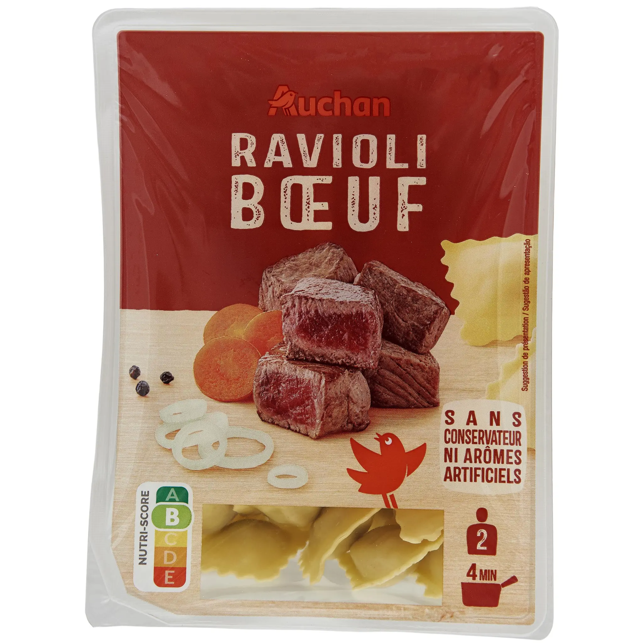 AUCHAN Ravioli au boeuf