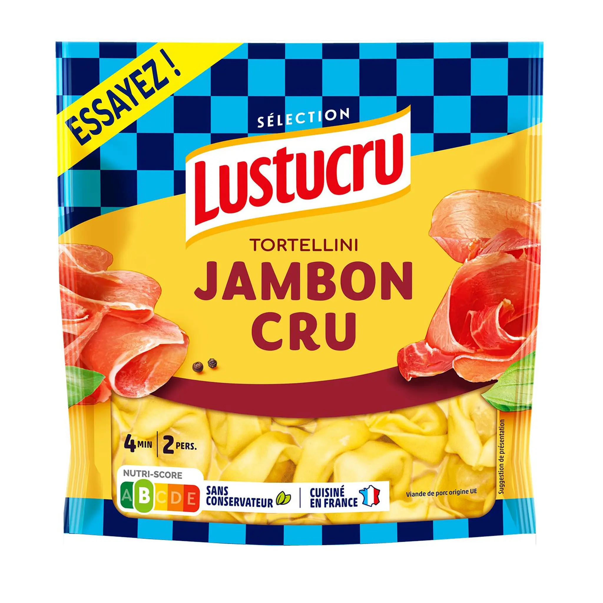 LUSTUCRU Tortellini jambon cru