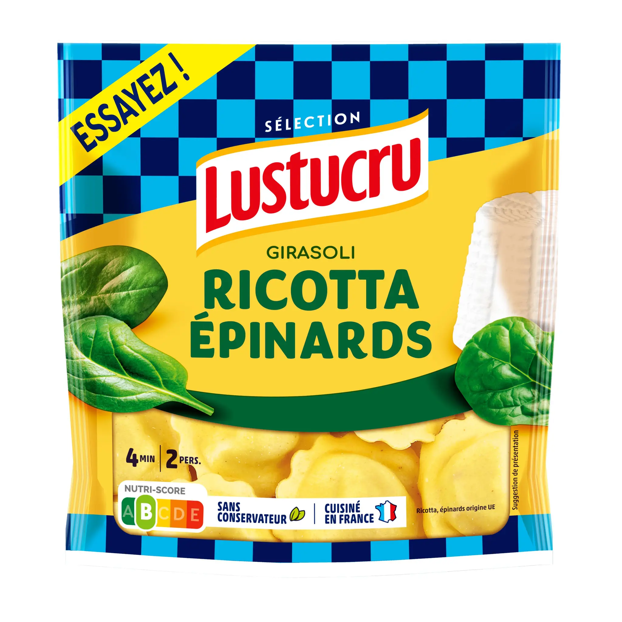 LUSTUCRU Girasoli ricotta épinards