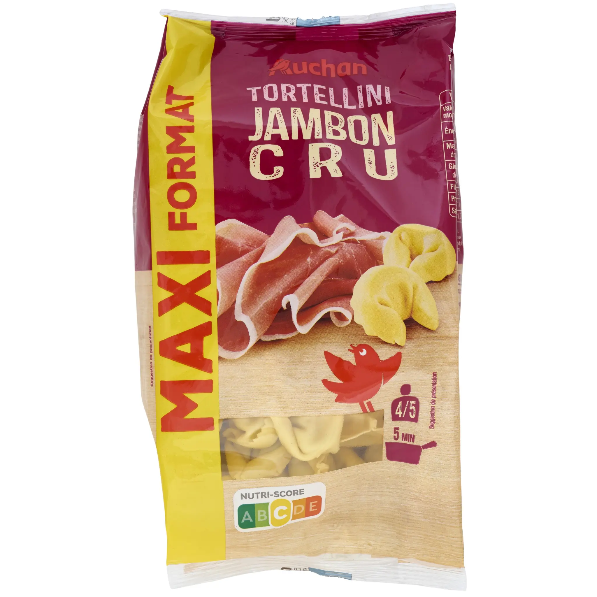 AUCHAN Tortellini jambon cru