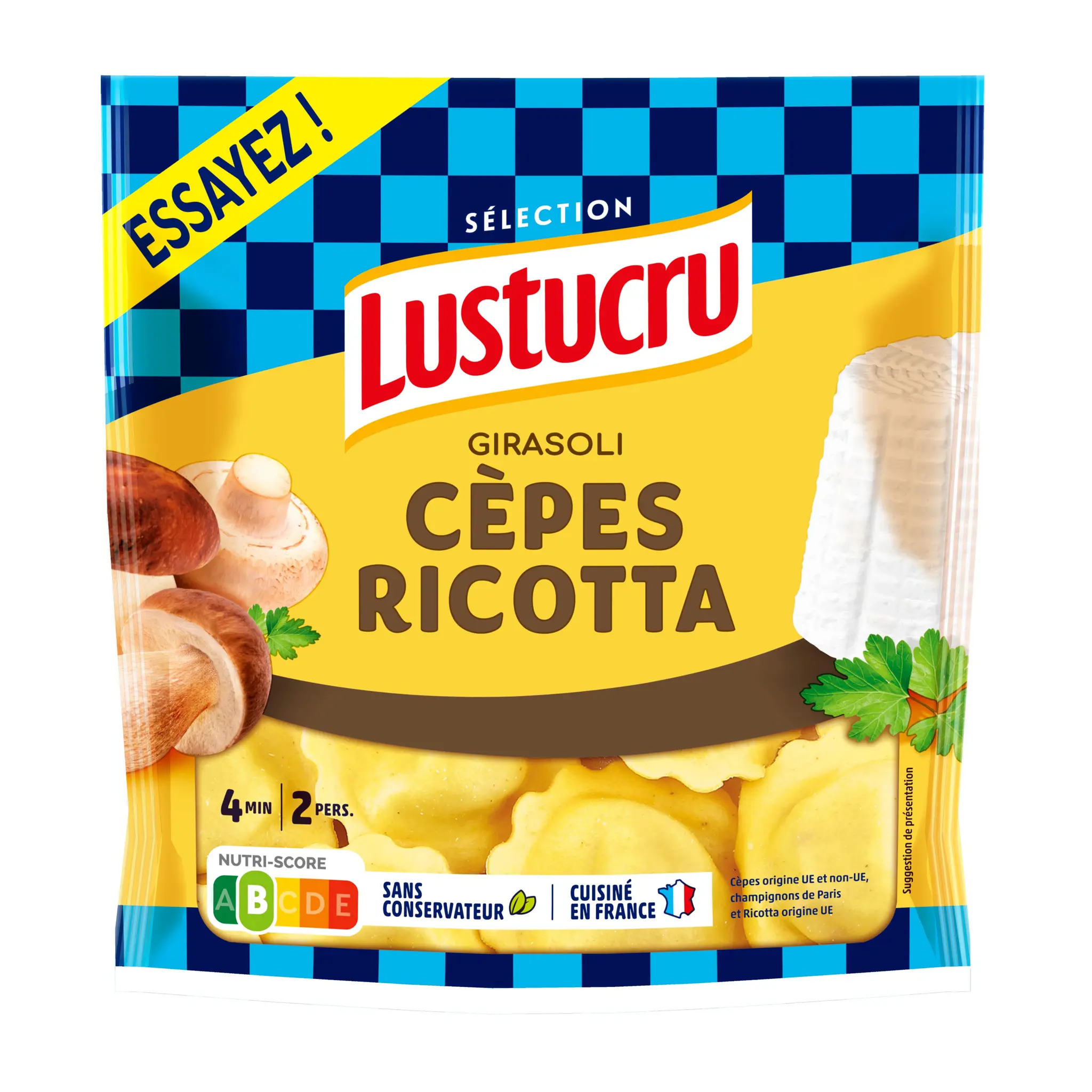 LUSTUCRU Girasoli cèpes parmesan