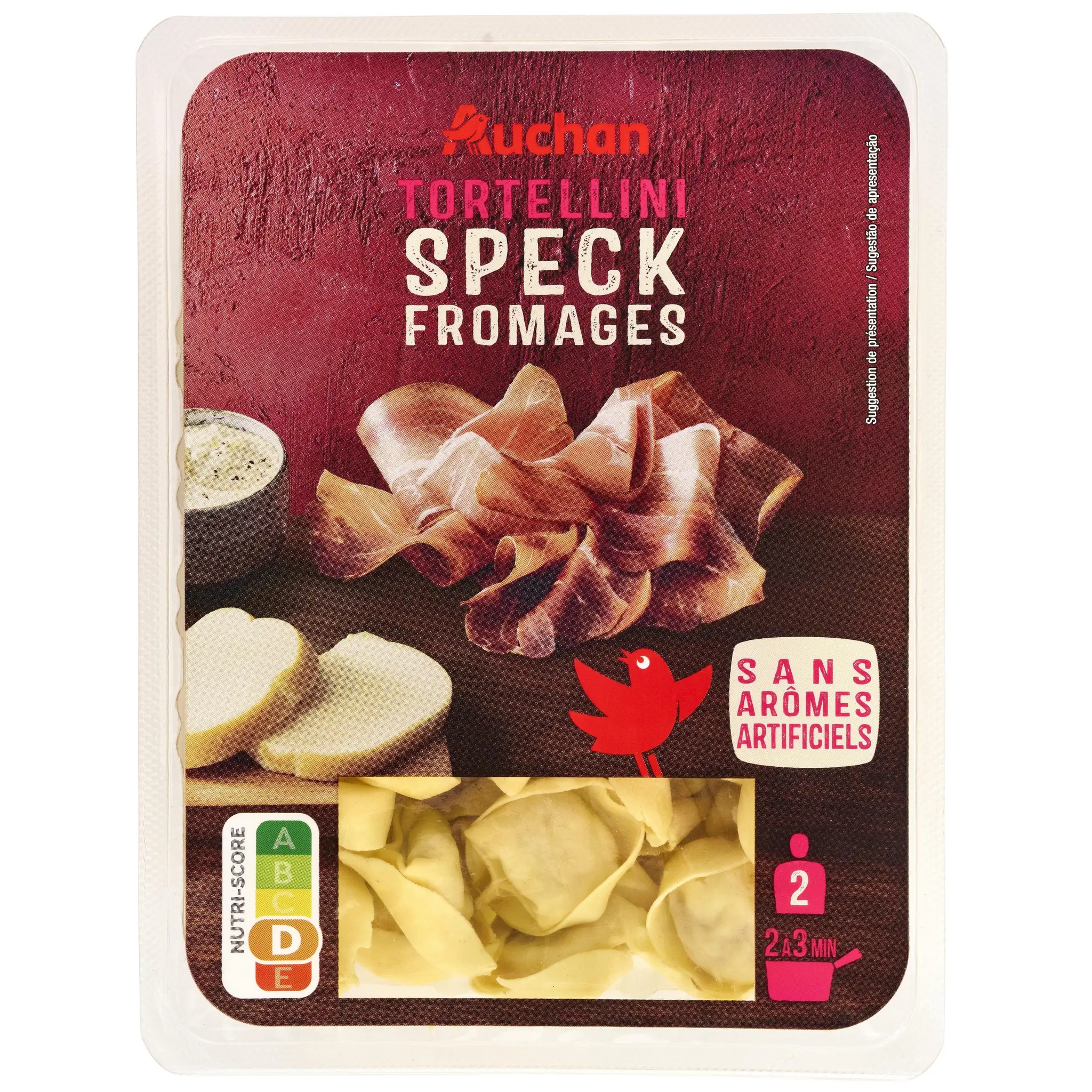 AUCHAN Tortelloni speck fromages