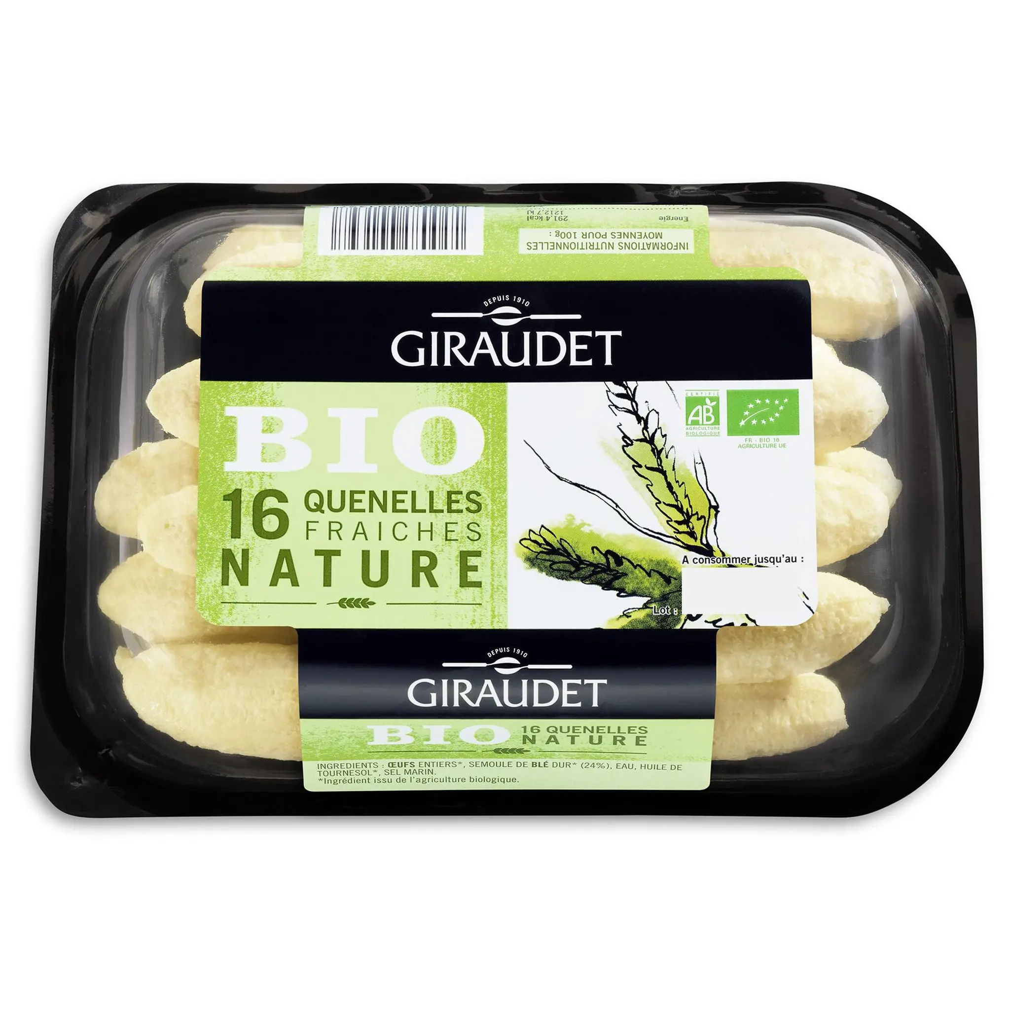 GIRAUDET Quenelles fraîches nature bio