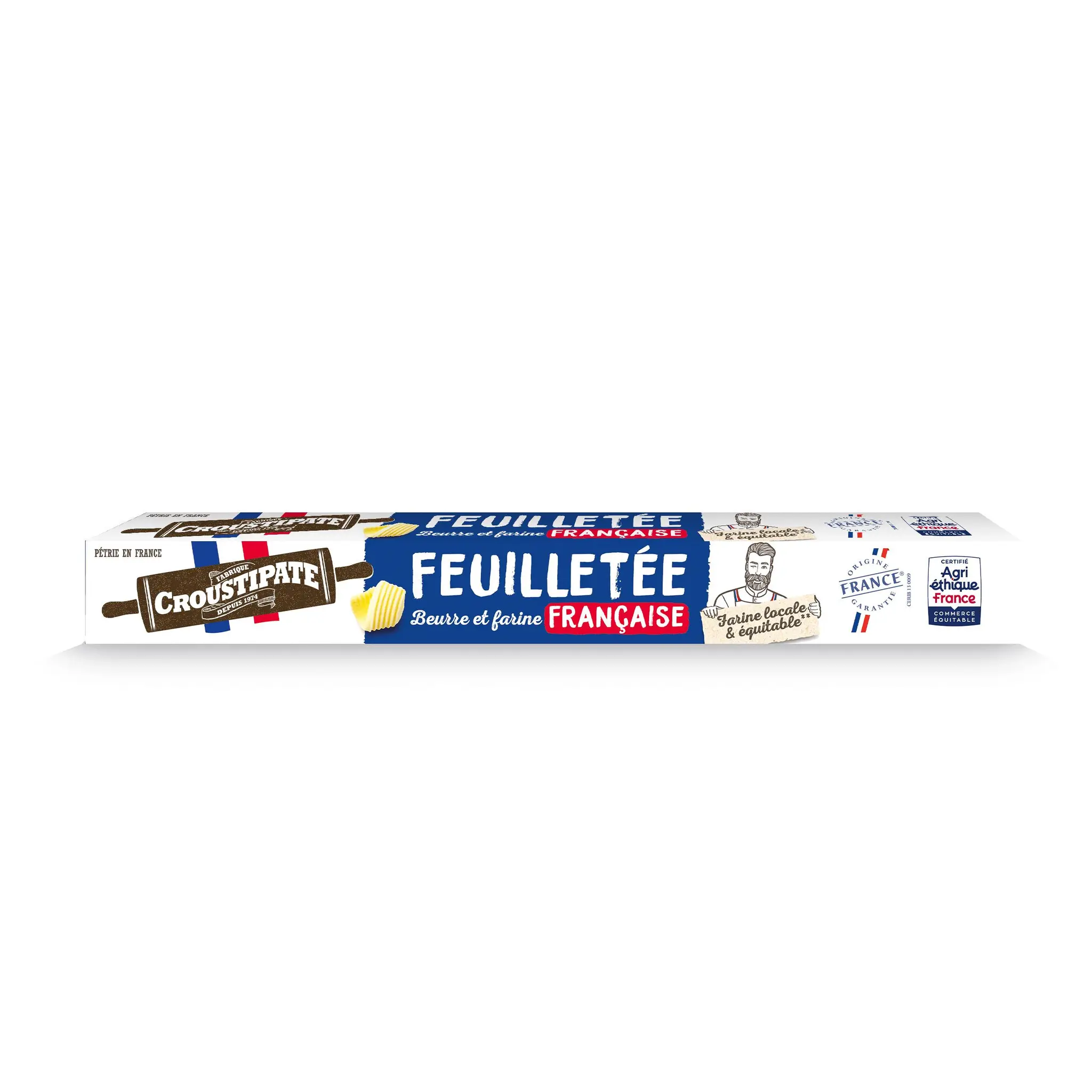 CROUSTIPATE Pâte feuilletée au beurre et farine française