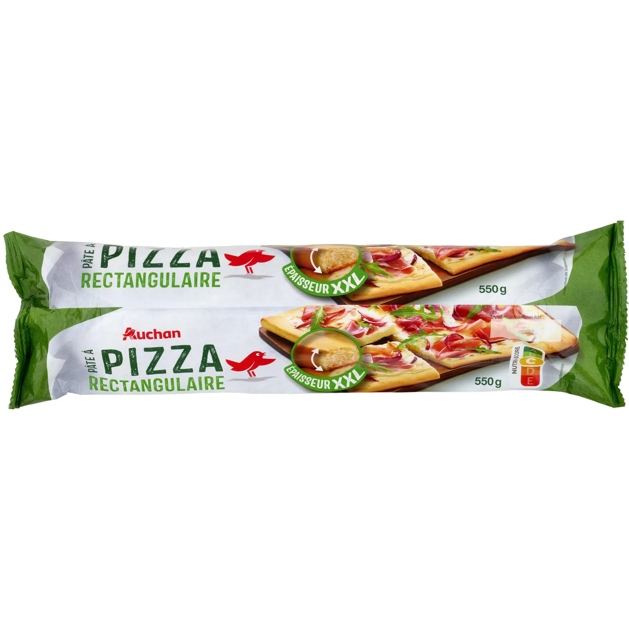 AUCHAN Pâte à pizza rectangulaire XXL