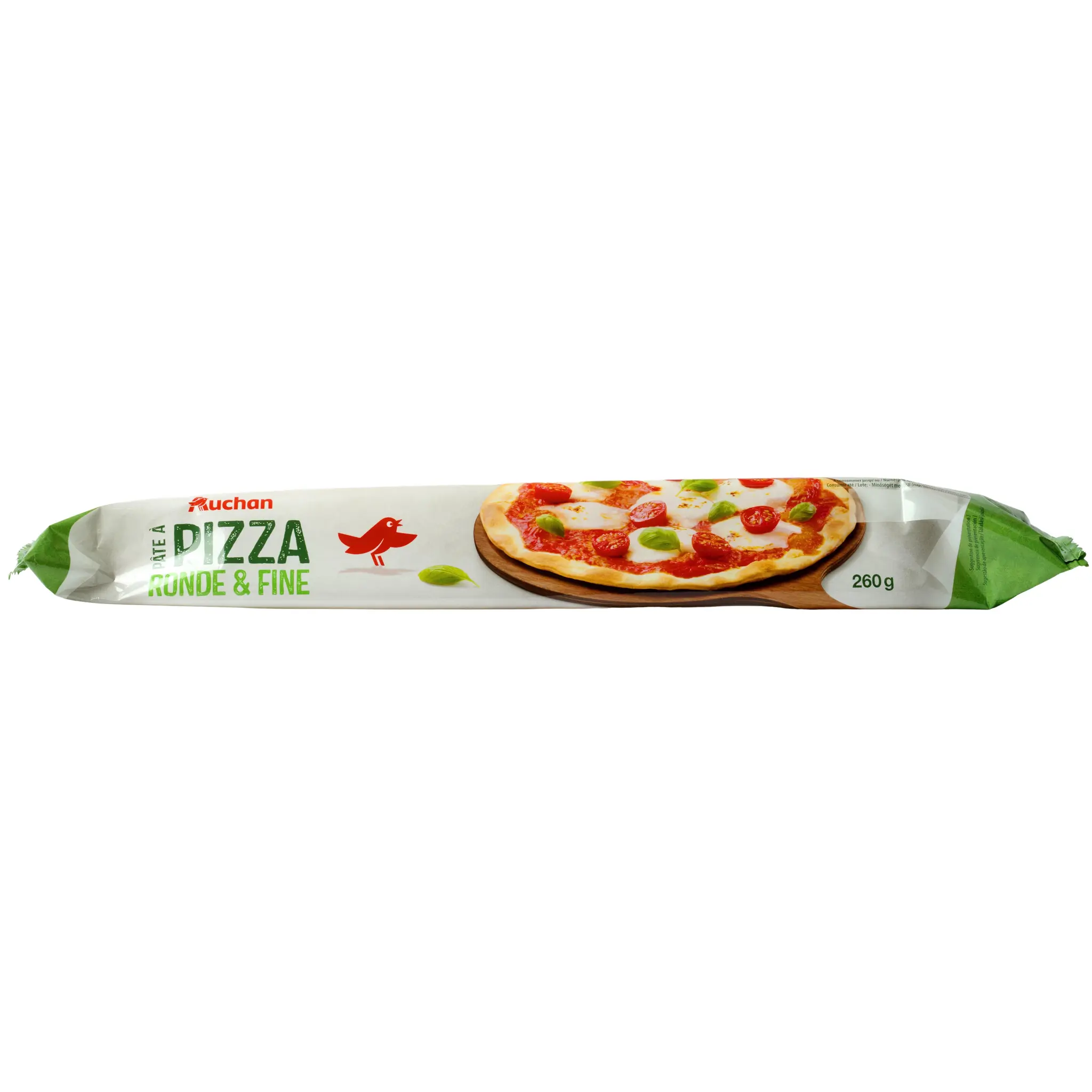 AUCHAN Pâte à pizza fine et ronde