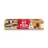 CROUSTIPATE Kit pizza pâte rectangulaire et sauce tomate