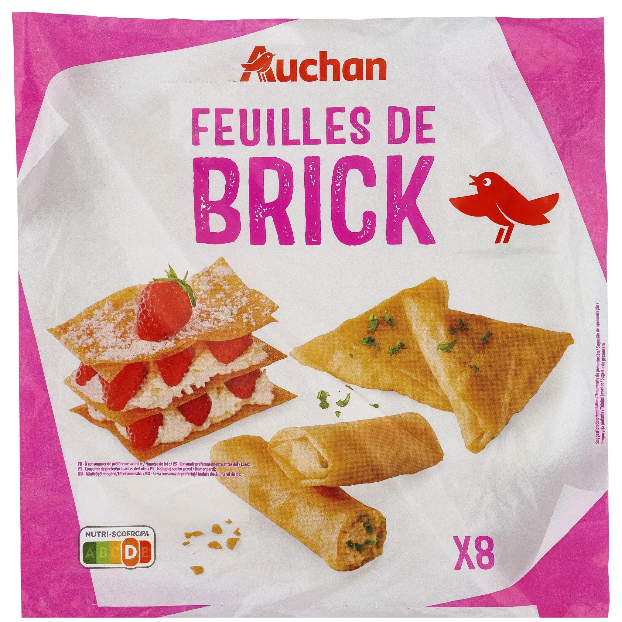 AUCHAN Feuilles de brick