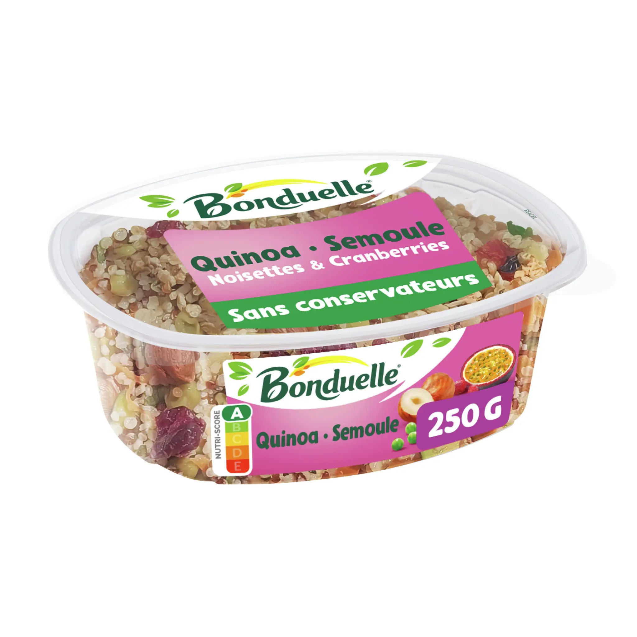 BONDUELLE Quinoa pois doux et blé sauce à la passion