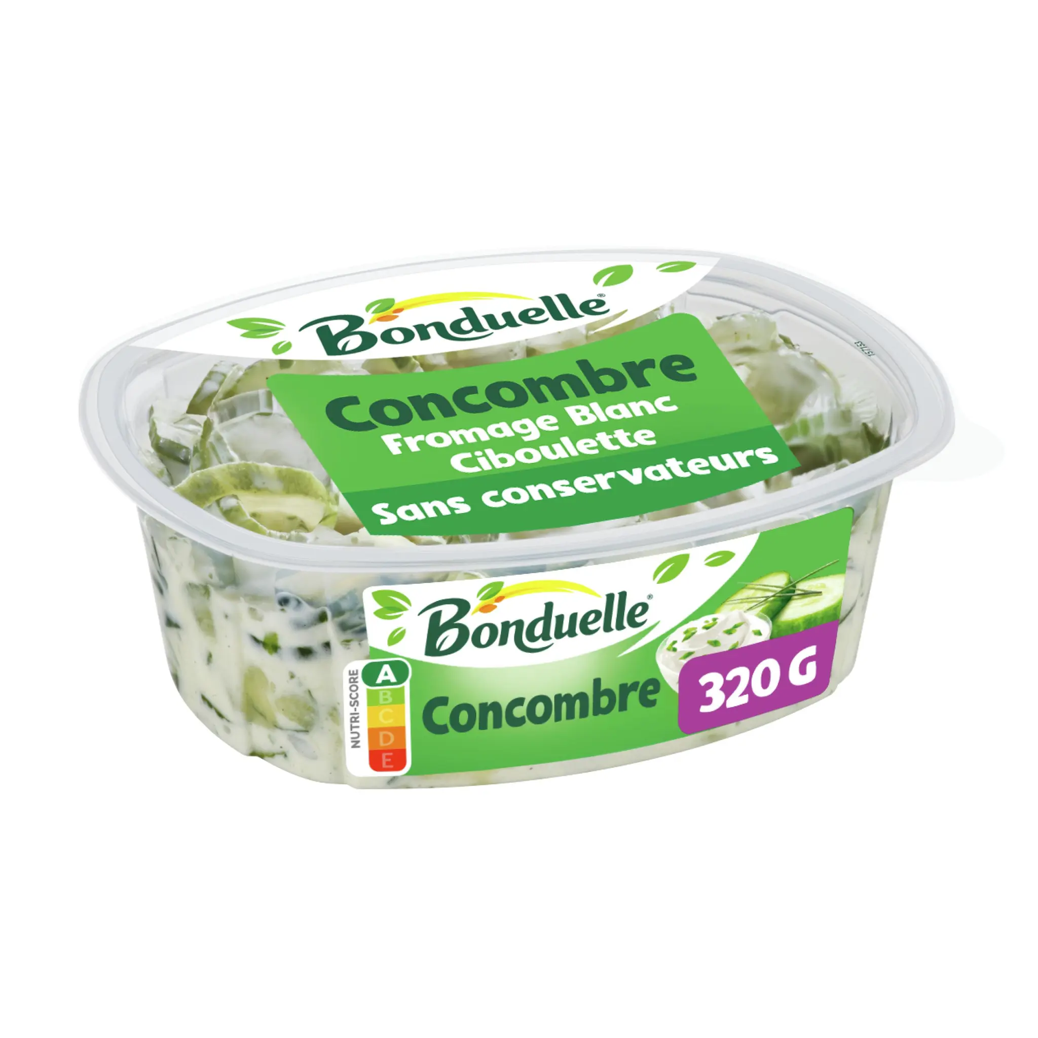 BONDUELLE Concombre au fromage blanc ciboulette
