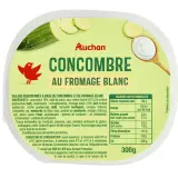AUCHAN Concombre au fromage blanc