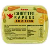 AUCHAN Carottes râpées au citron