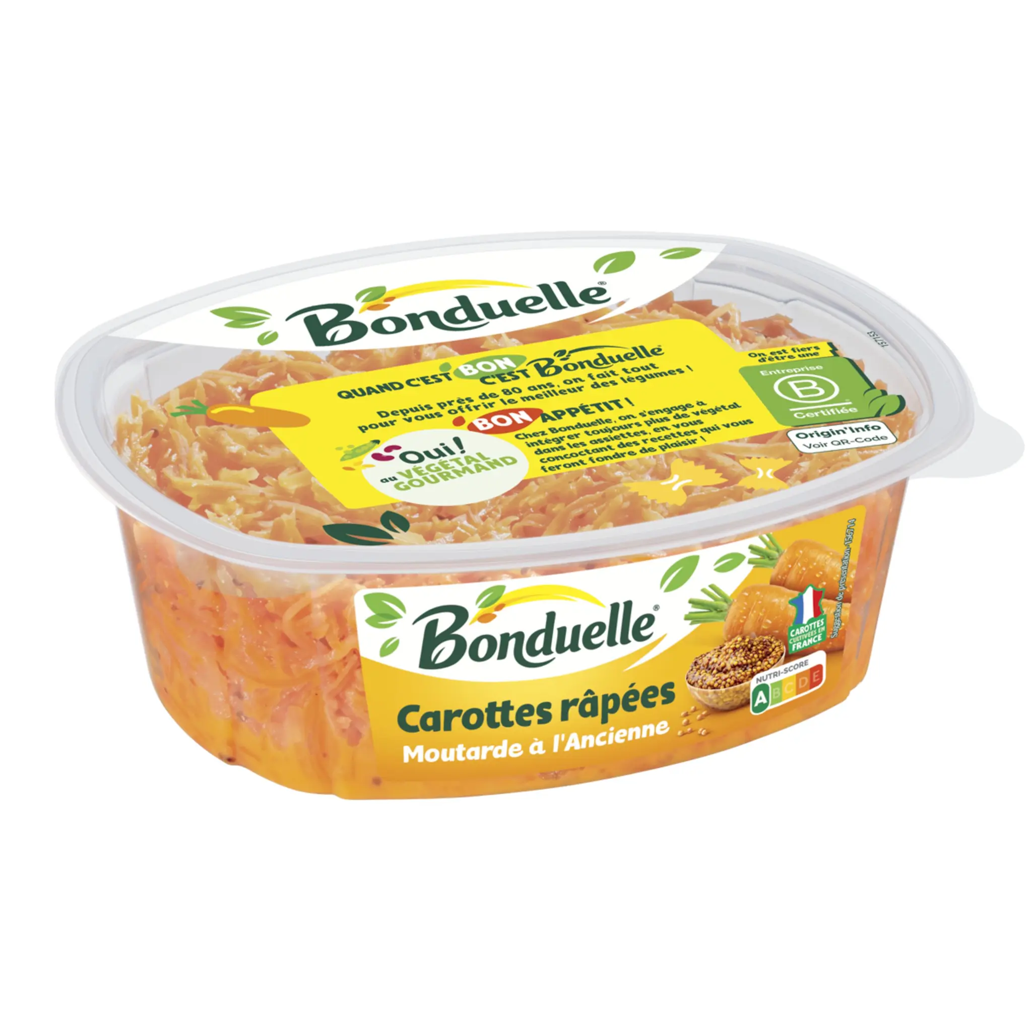 BONDUELLE Carottes râpées à la moutarde à l'ancienne