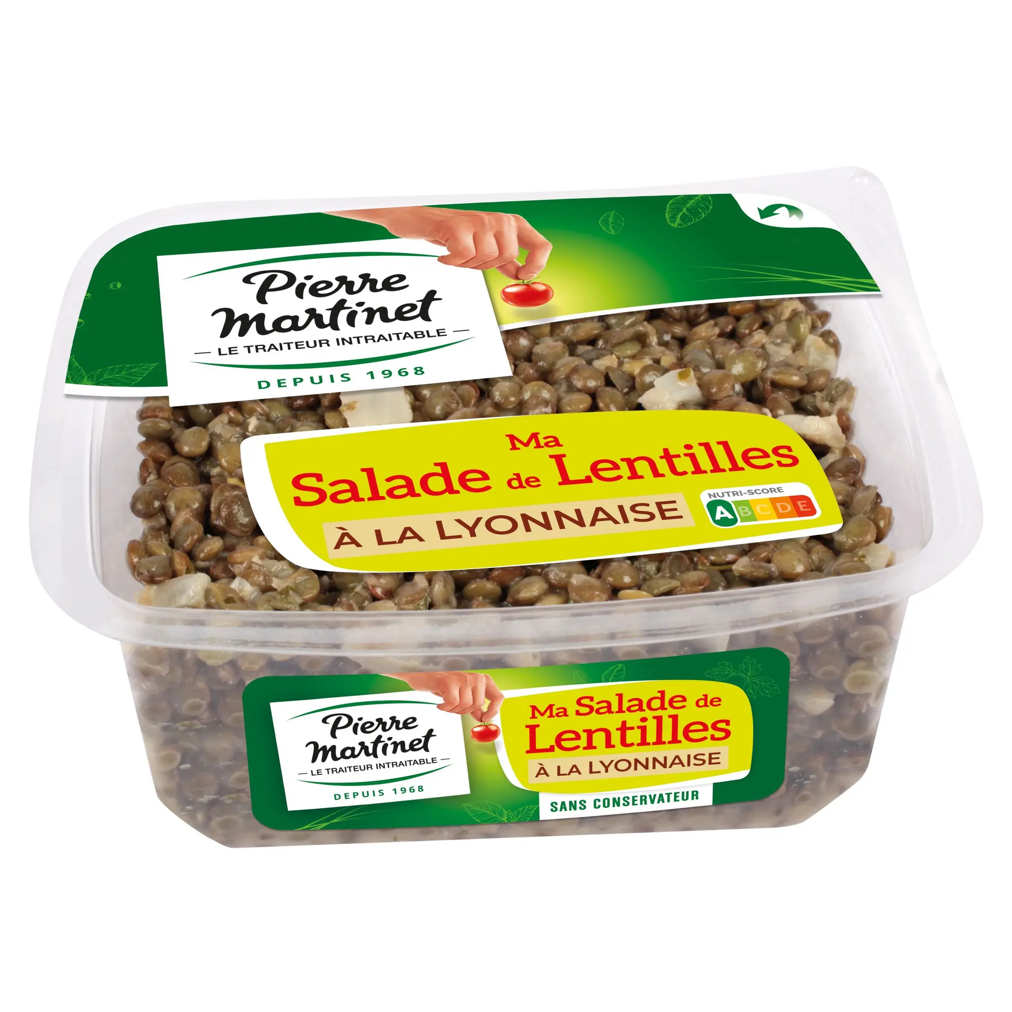 PIERRE MARTINET Salade de lentille à la lyonnaise