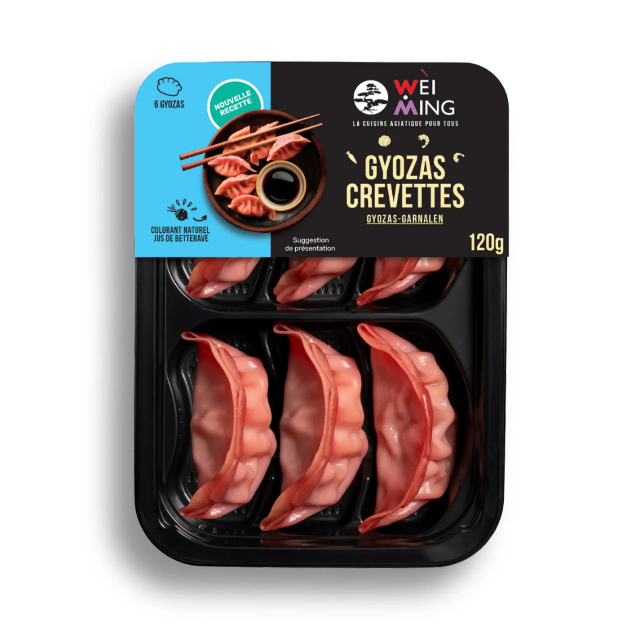 WEI MING Raviolis gyozas aux crevettes