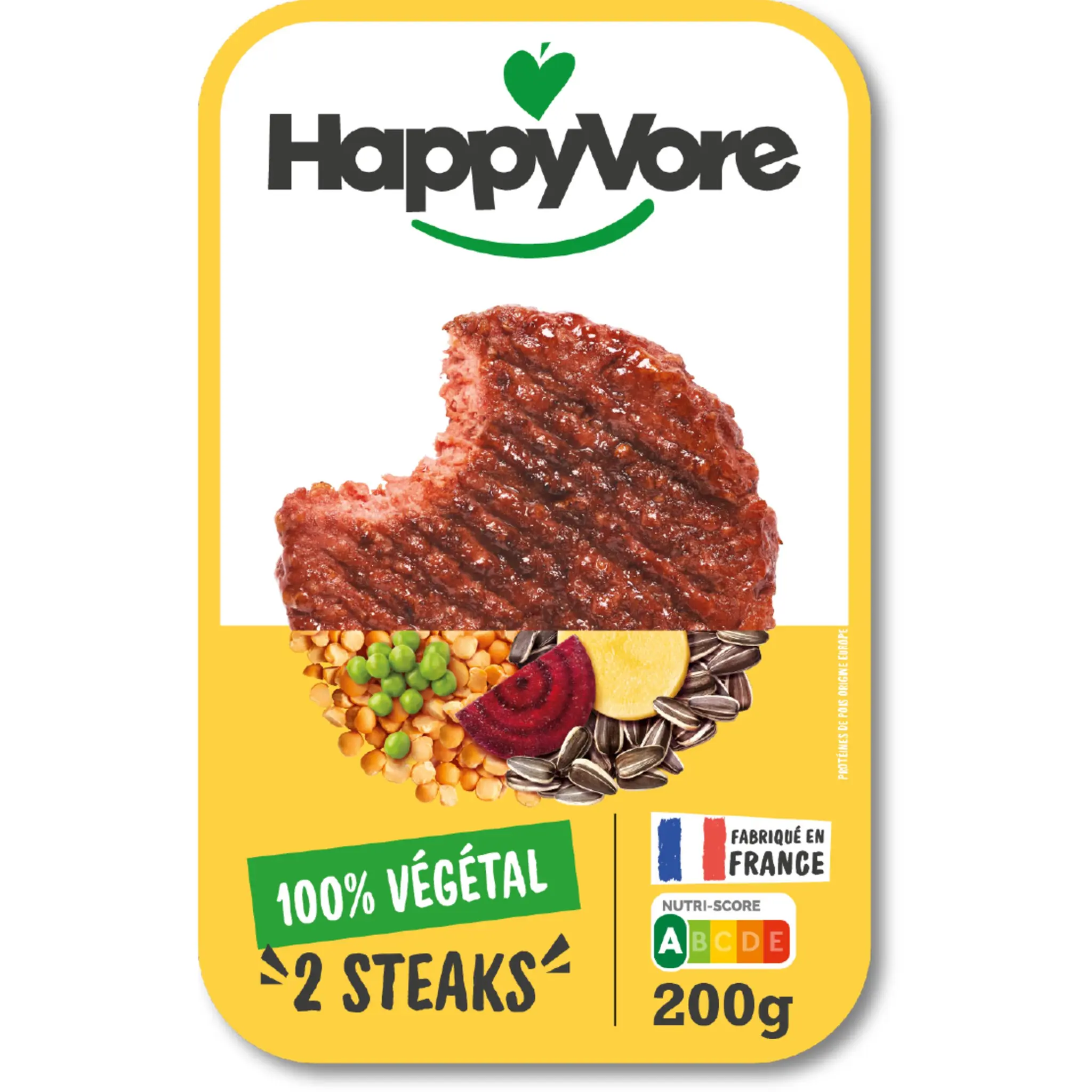 HAPPYVORE Steak végétal et gourmand