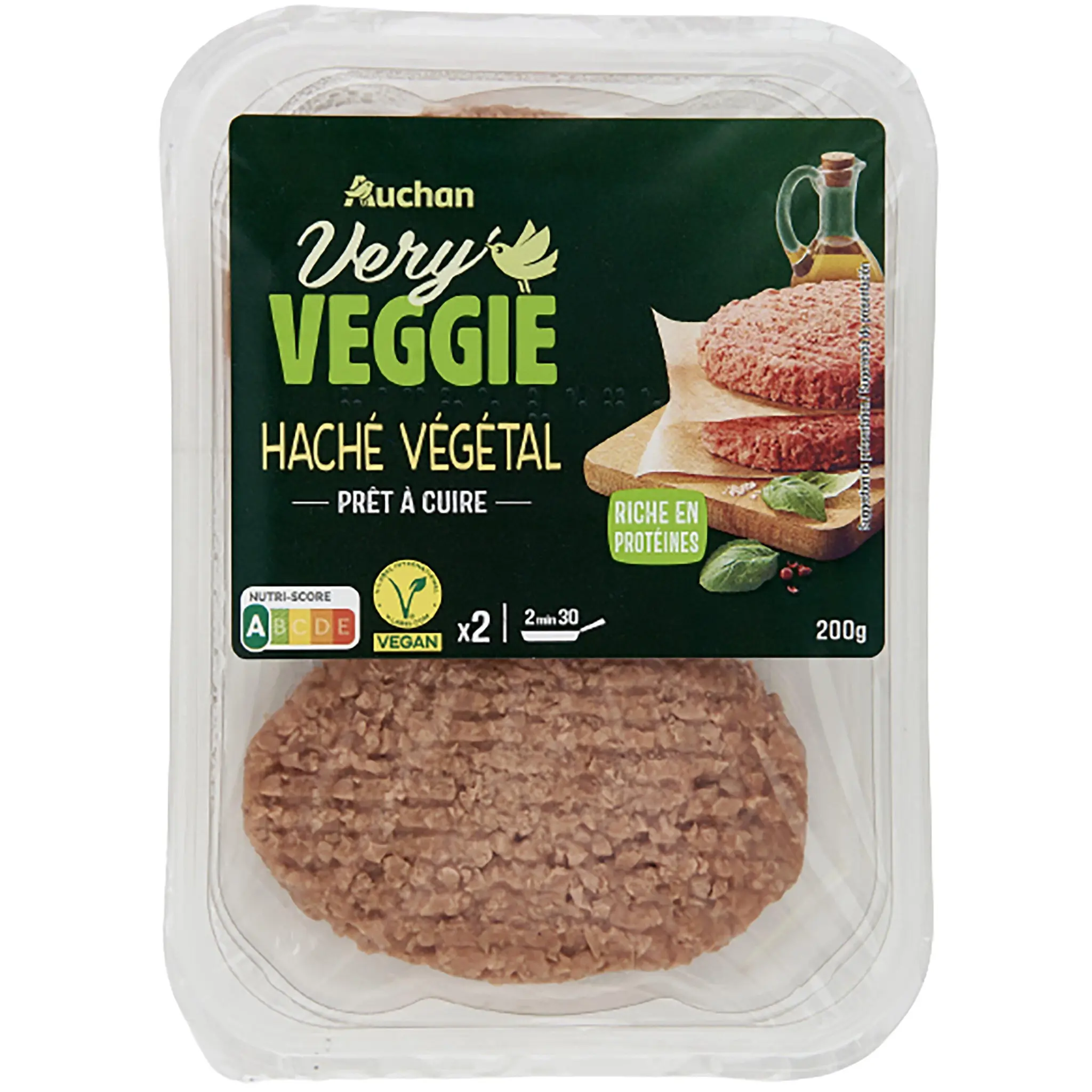 AUCHAN VERY VEGGIE Haché végétal