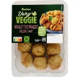 AUCHAN VERY VEGGIE Boulettes végétariennes panées façon thaï