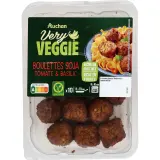 AUCHAN VERY VEGGIE Boulettes végétales au soja tomate et basilic