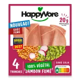 HAPPYVORE Jambon goût fumé 100% végétal