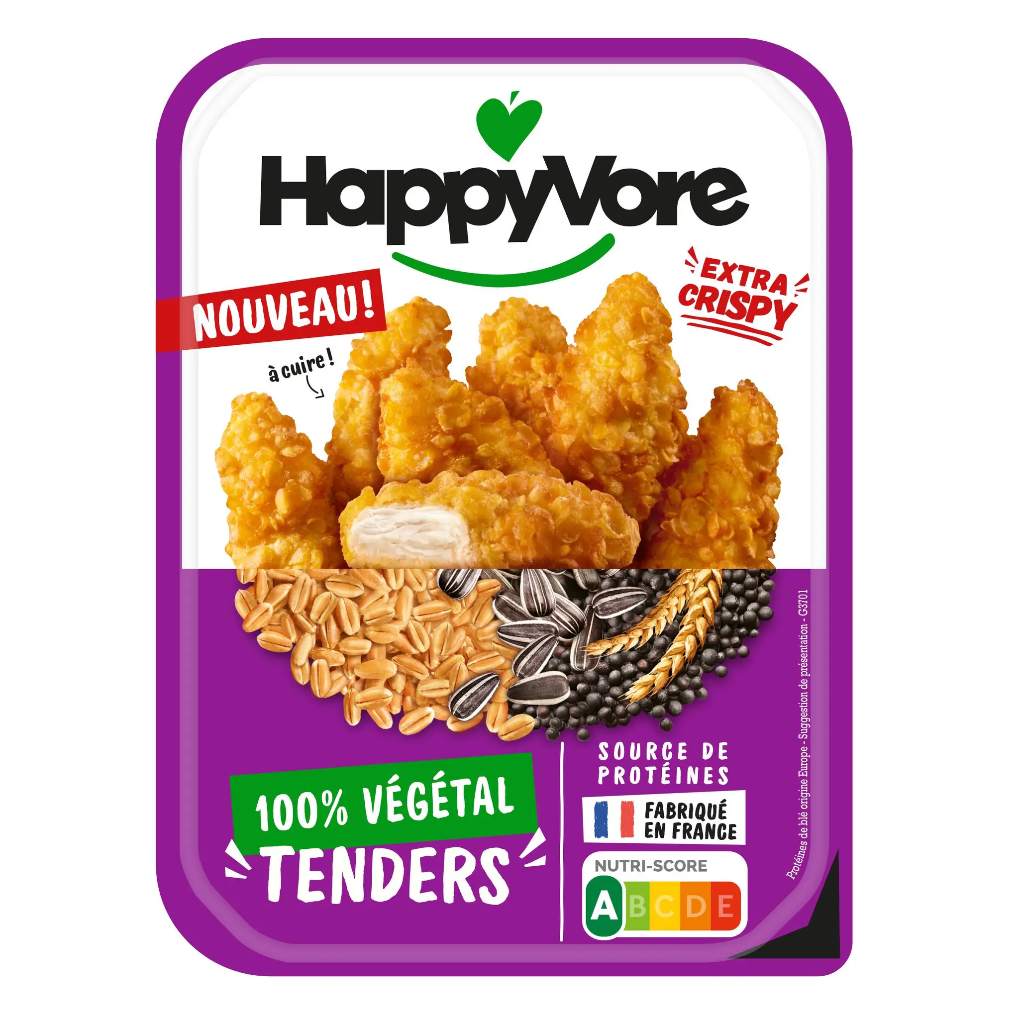 HAPPYVORE Tenders extra crispy 100% végétal