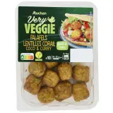 AUCHAN VERY VEGGIE Falafels de lentilles corail coco et curry