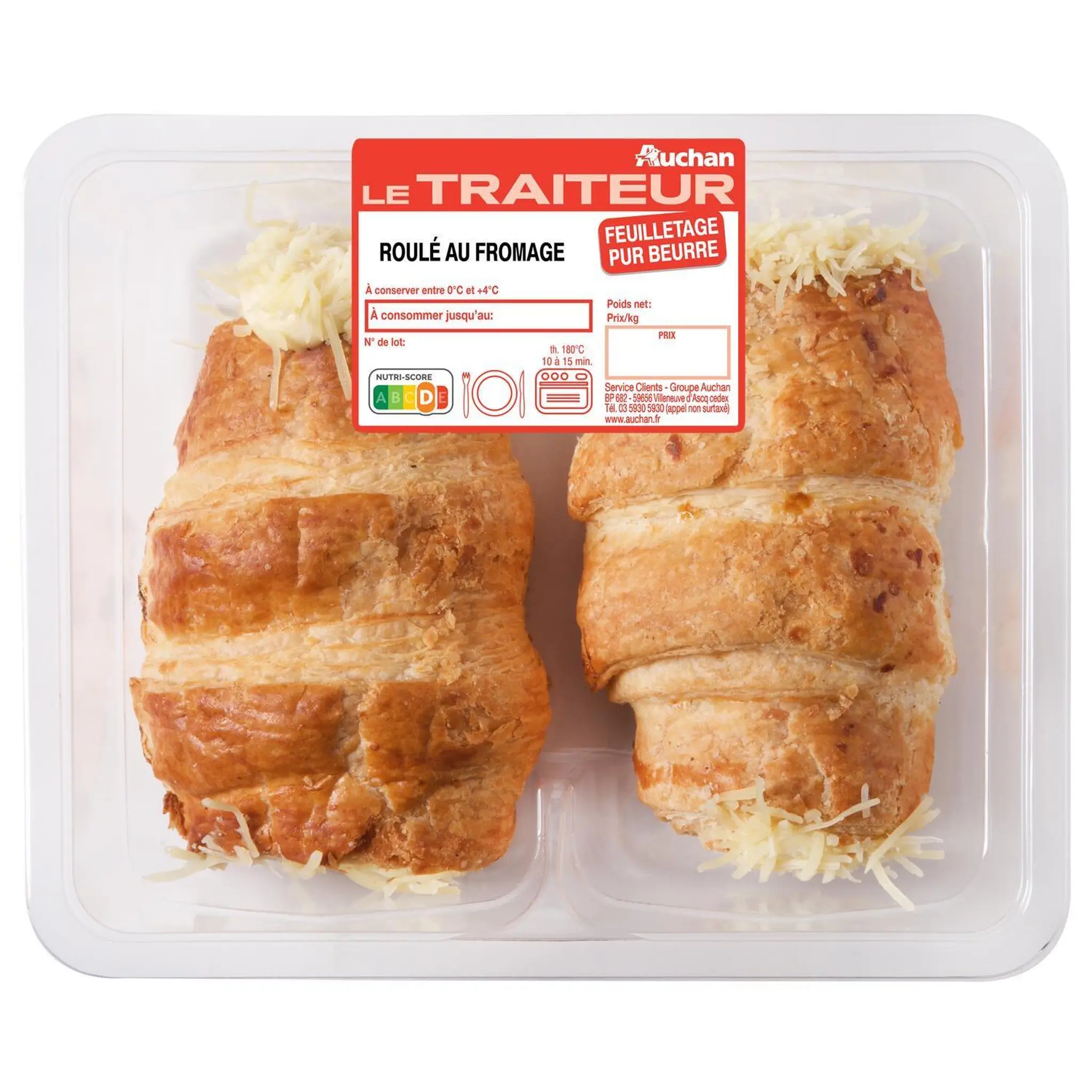 AUCHAN LE TRAITEUR Roulés au fromage