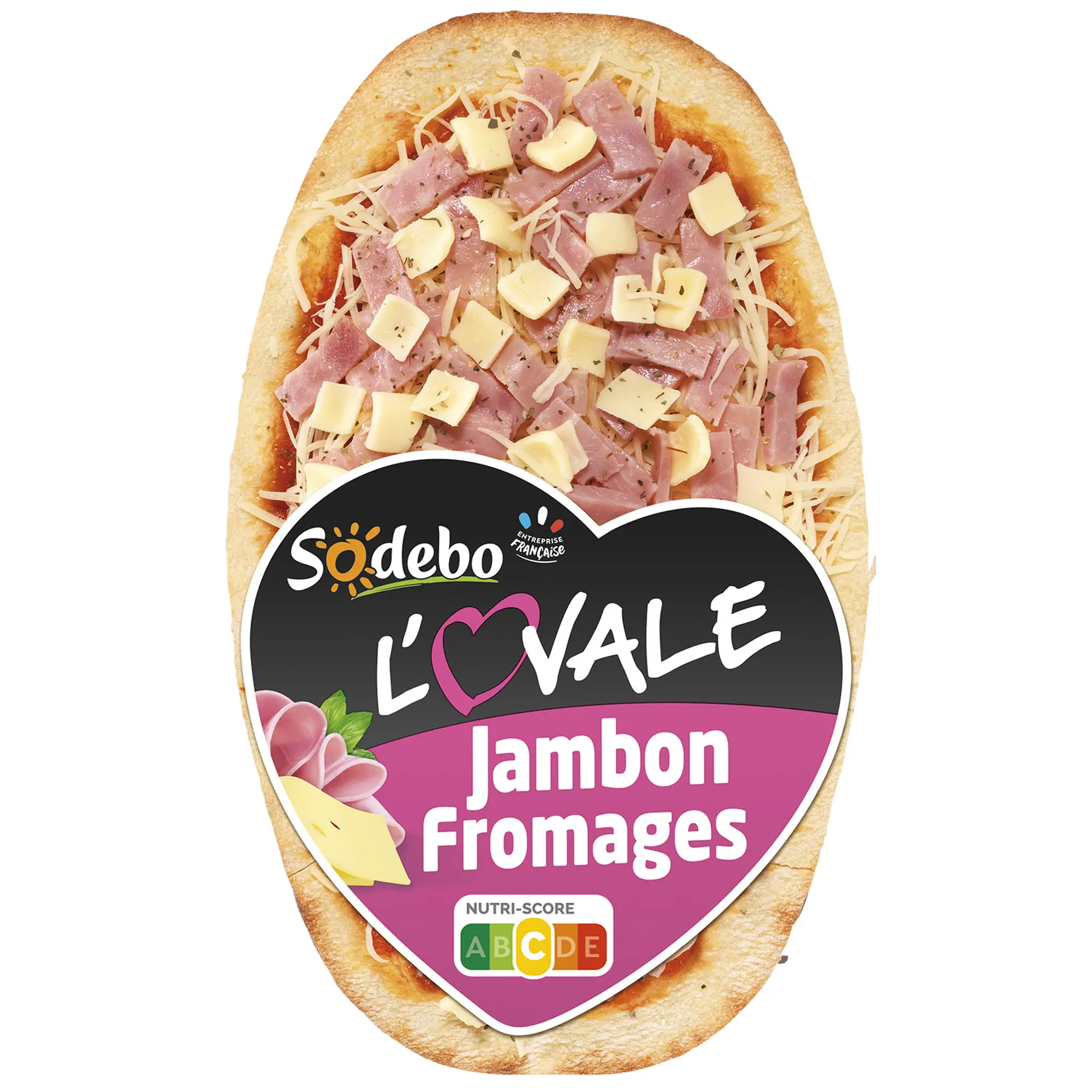 SODEBO Pizza l'ovale jambon fromages