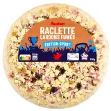 AUCHAN Pizzas raclette lardons fumés