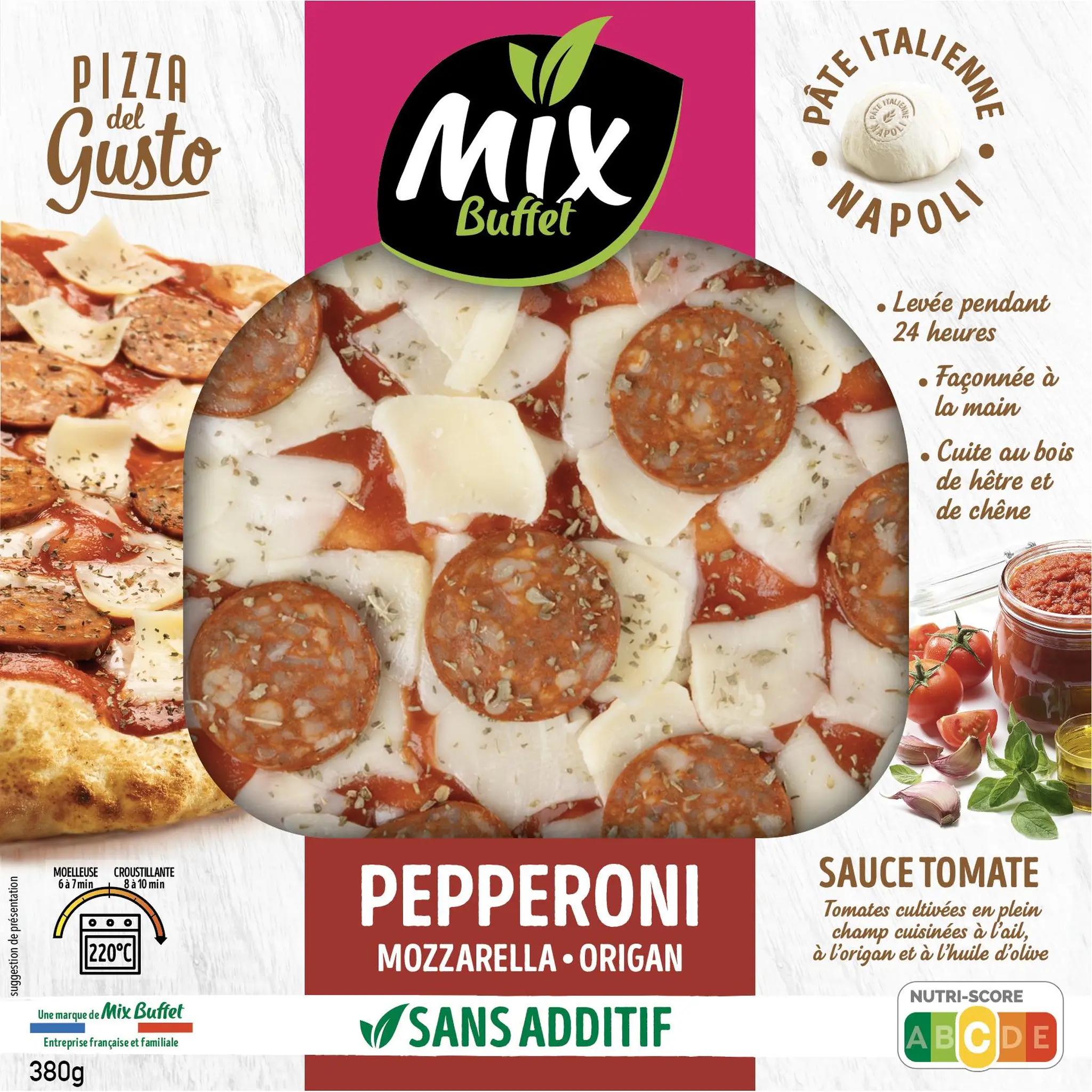 MIX BUFFET Pizza del Gusto Pepperoni mozzarella origan