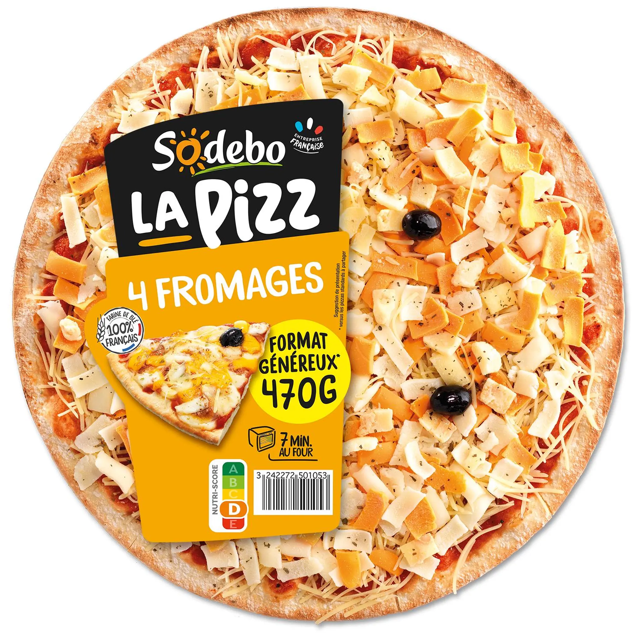SODEBO Pizza la pizz 4 fromages fondants