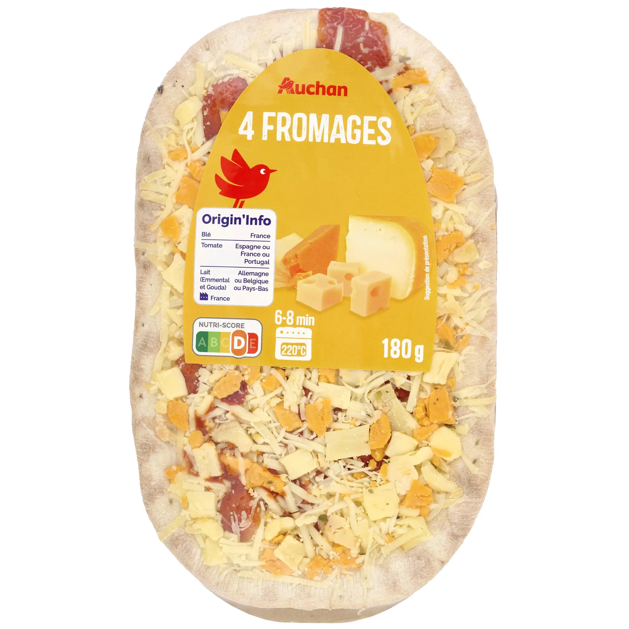 AUCHAN Mini pizza au fromage