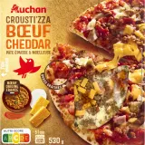 AUCHAN Crousti'zza pizza boeuf cheddar